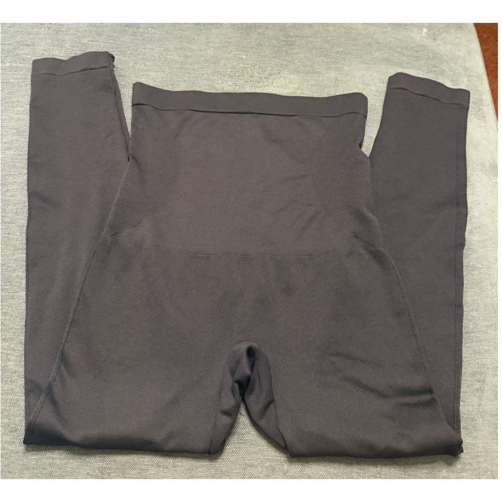 Shapermint High Waisted Compression Leggings Black Tummy Control Large